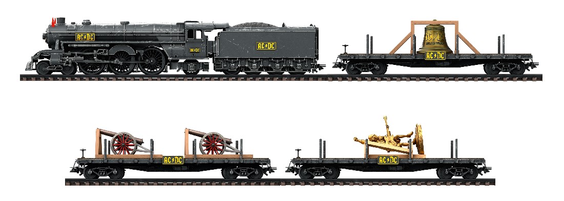 Märklin AC/DC Rock N Roll Train H0 Modelleisenbahn MoBa Black Ice