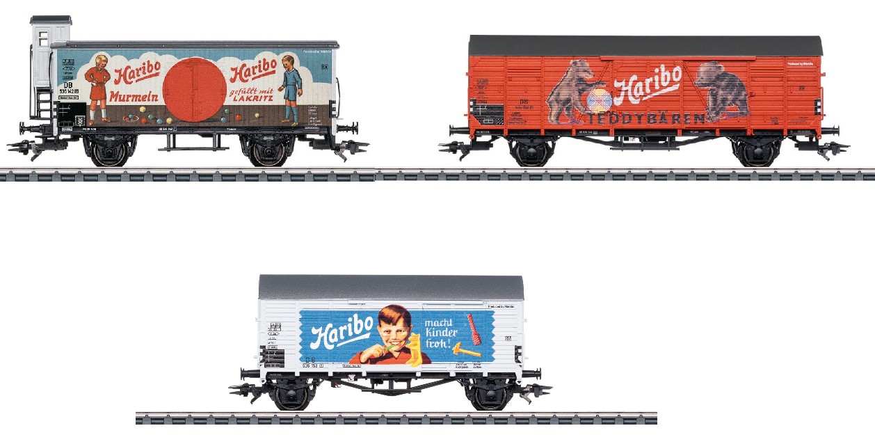 Märklin Güterwagen-Set "Haribo" DB Epoche III H0 Modelleisenbahn