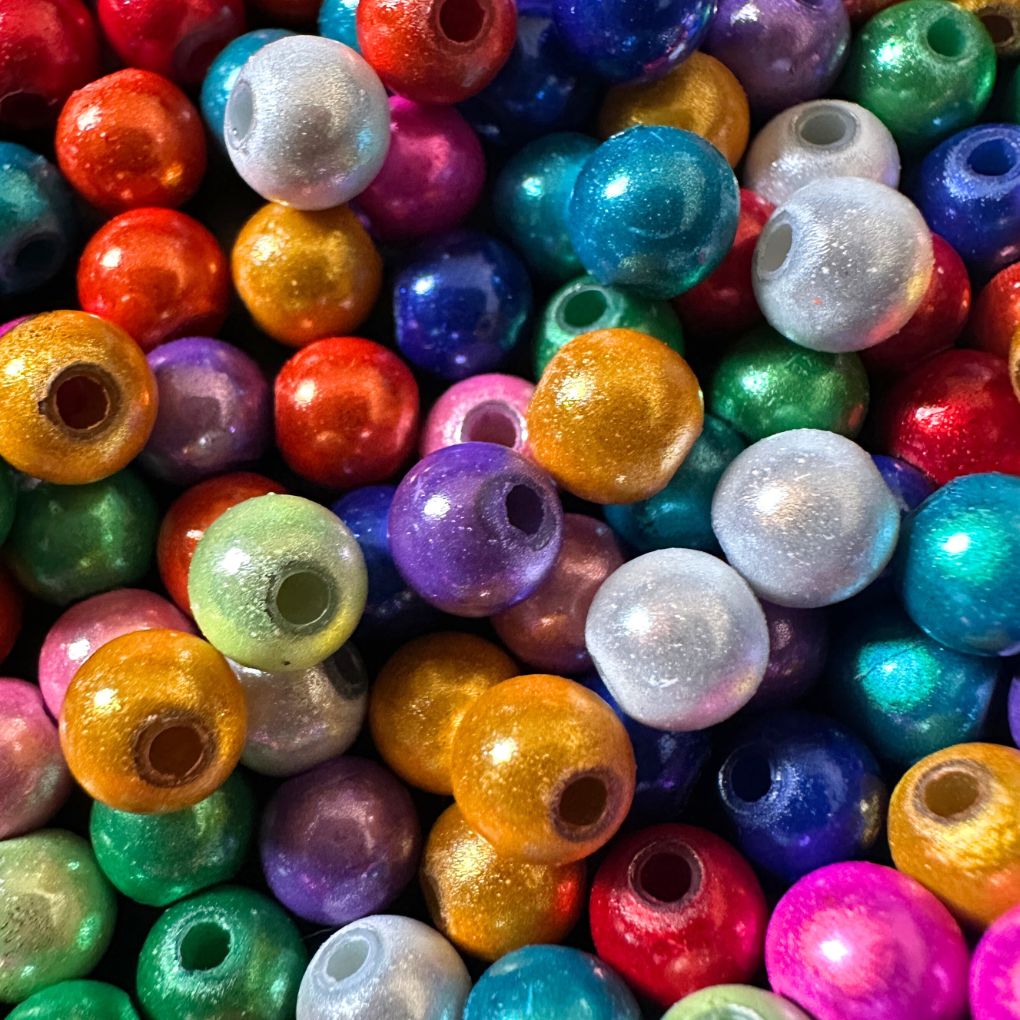 Magic Beads • 6mm • 100 Stück • 3D Perlen✓ reflektierend✓ Acrylperlen✓