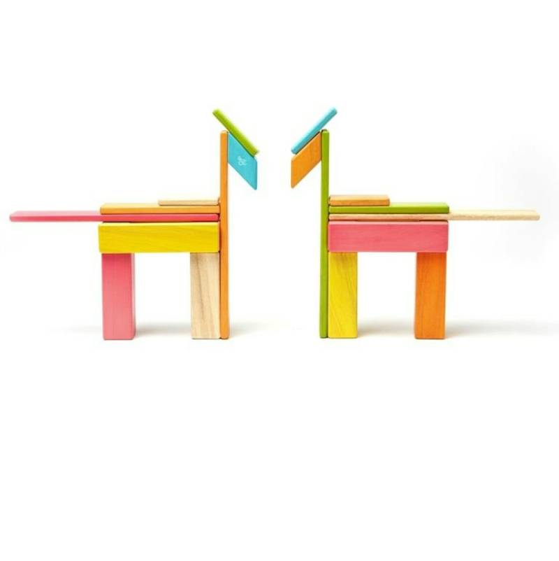 Magnet-Holzbauklötze-Tints 24-teilig