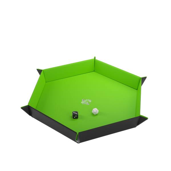 Magnetic Dice Tray Hexagonal Black&Green Magnetic Dice Tray Hexagonal Black&Green