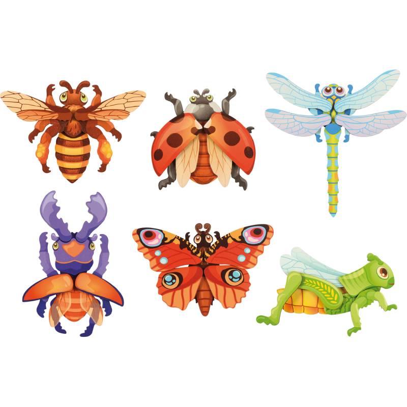 Magnetpuzzle Insekten 6er Set Magnetpuzzle Insekten 6er Set