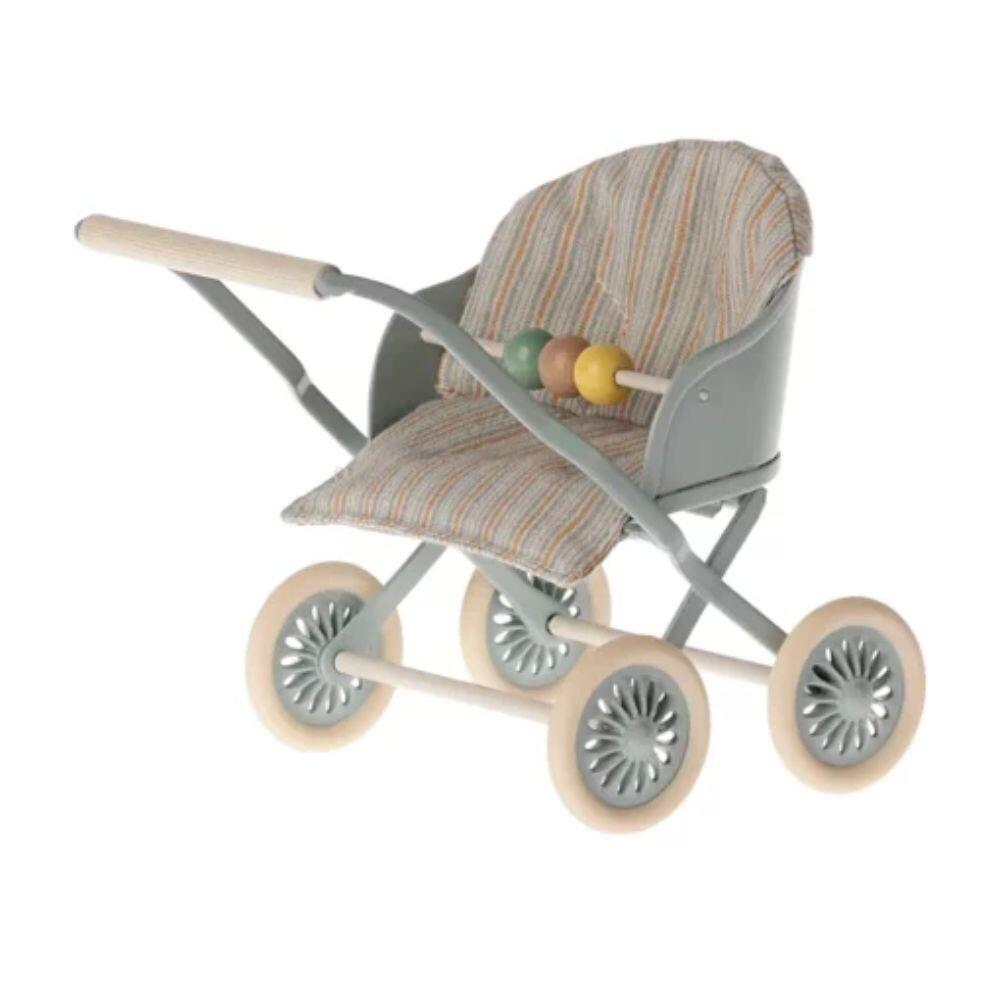 Maileg - Kinderwagen, blau