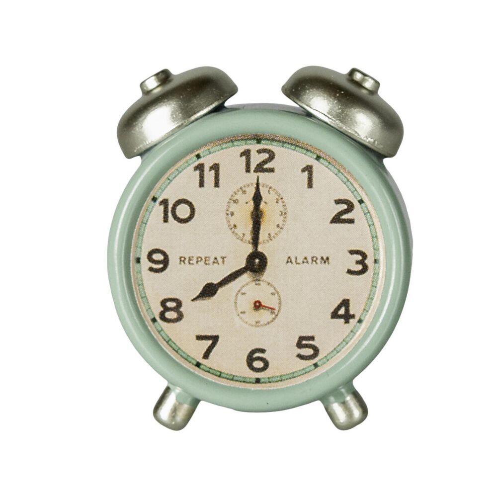 Maileg - Miniatur-Wecker, Maus-Puppenhaus, mint