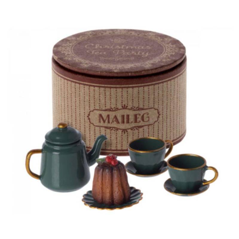 Maileg - Weihnachts-Teeparty-Set, Maus-Puppenhaus