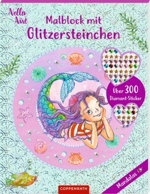 Malblock mit Glitzersteinchen: Mandalas (Nella Nixe)