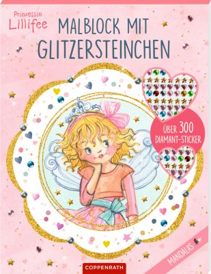 Malblock mit Glitzersteinchen: Mandalas (Prinzessin Lillifee)