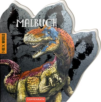 Malbuch (formgestanzt)- T-Rex World