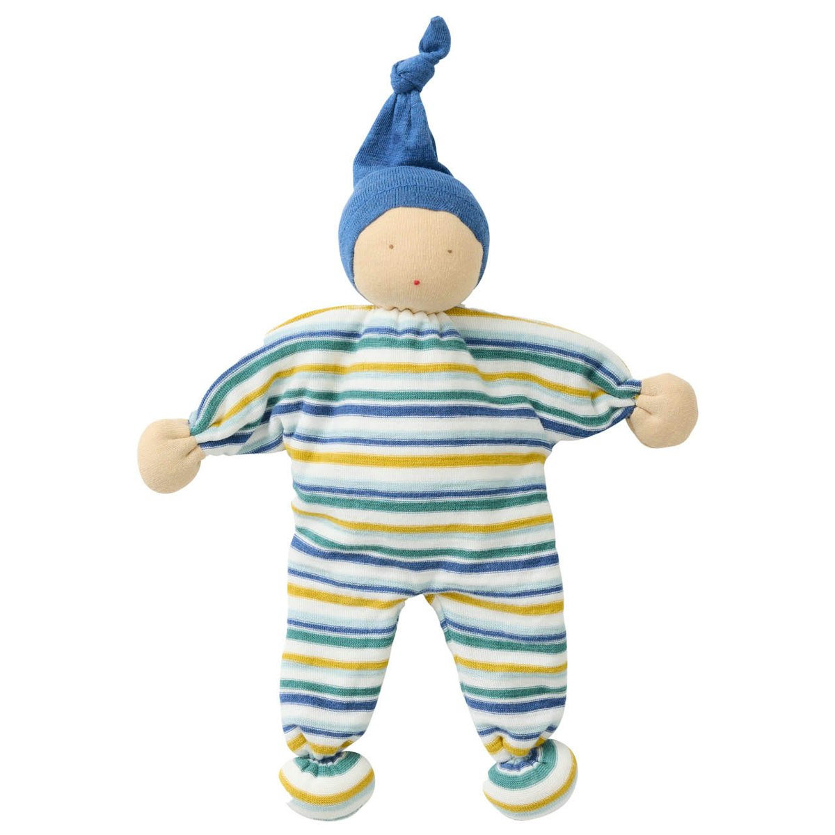 Manderl Schmusepuppe bunt geringelt