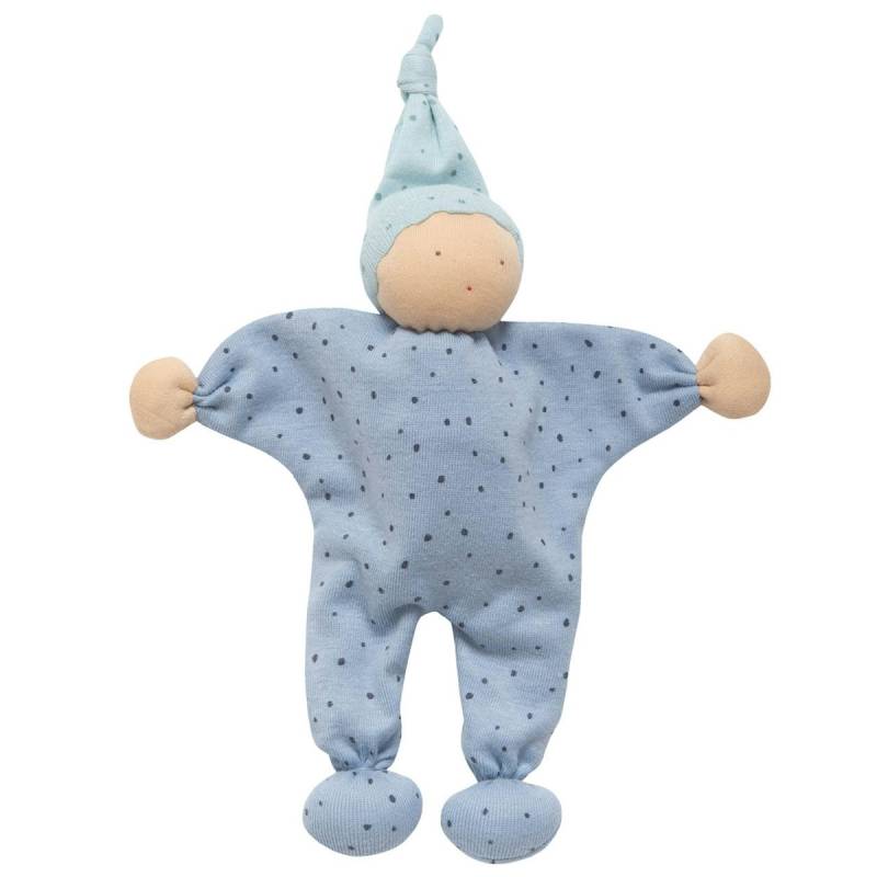 Manderl Schmusepuppe taubenblau