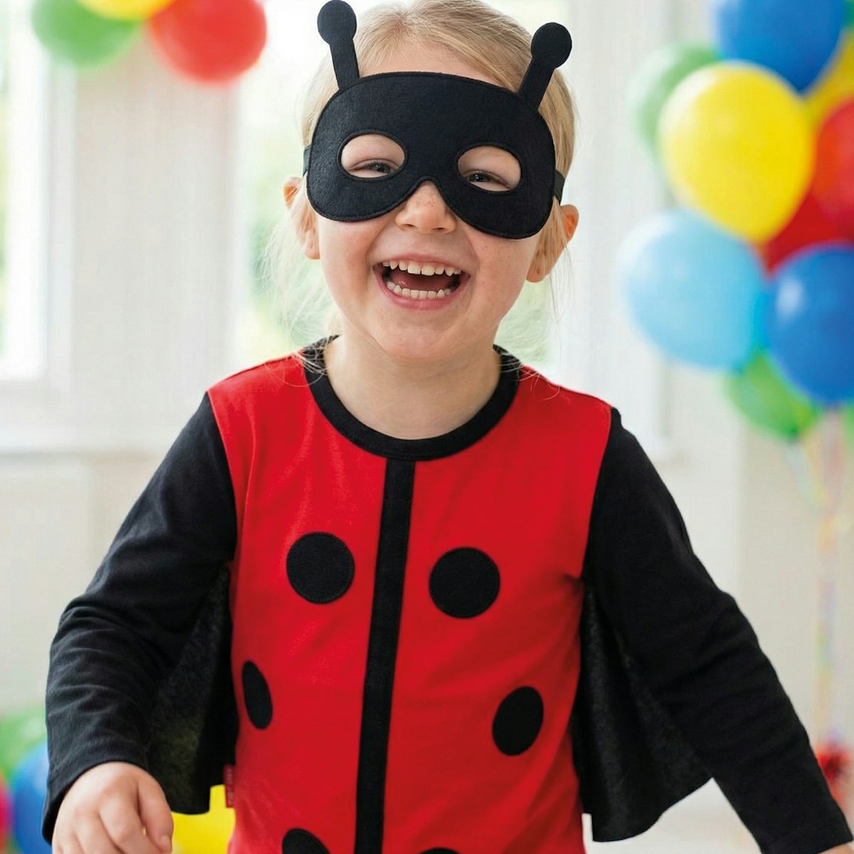 Marienkäfer Kostüm Kinder aus Bio-Baumwolle 104/110