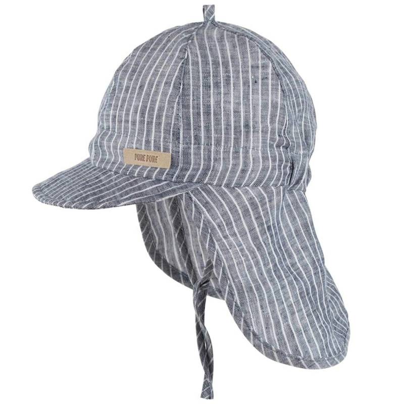 Marine Leinen Schirmmütze Nackenschutz 45
