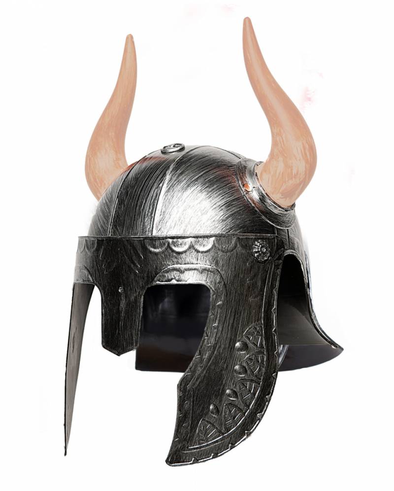 Martialischer Krieger Helm mit Hörner
