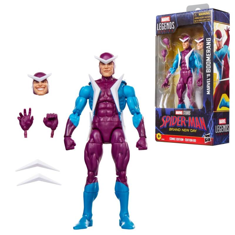 Marvel Legends Series Marvel’s Boomerang, Spider-Man Comics Collectible 15 cm Scale Action Figure Marvel Legends Series Marvel’s Boomerang, Spider-Man Comics Collectible 15 cm Scale Action Figure