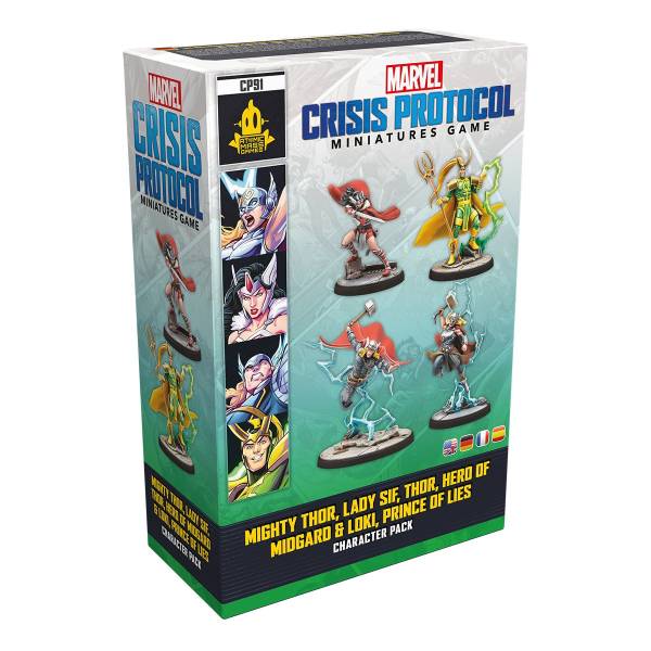 Marvel: Crisis Protocol - Mighty Thor, Lady Sif, Thor, Hero of Midgard & Loki, Prince of Lies (Erw.)