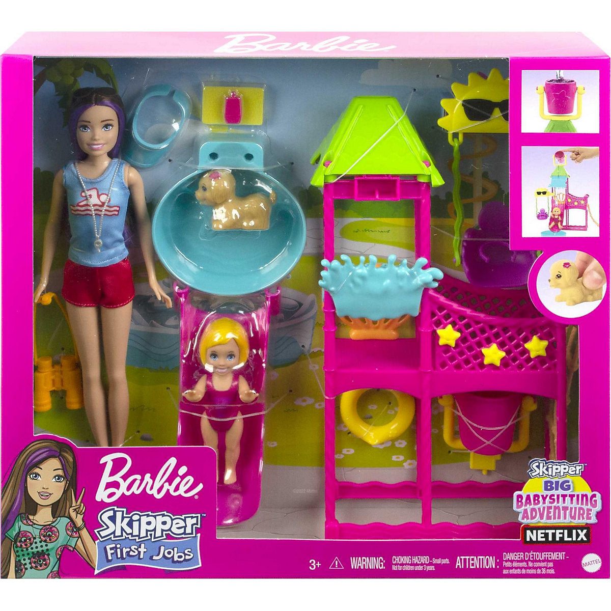 Mattel - Barbie - Skipper Babysitters - Spielset, Wasserpark Mattel - Barbie - Skipper Babysitters - Spielset, Wasserpark