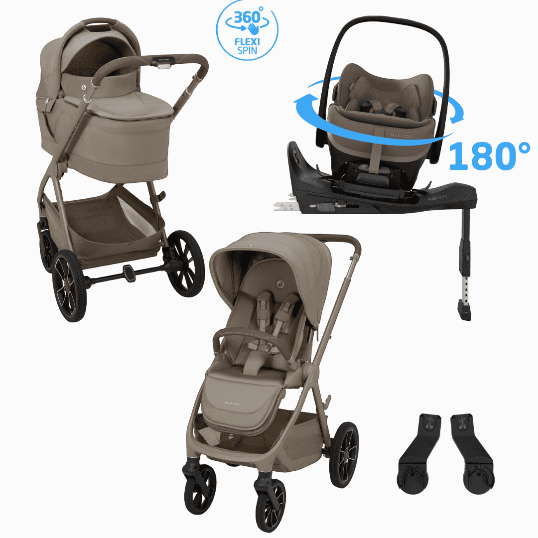 Maxi Cosi Oxford + 5in1 Kinderwagen-Set Oak Truffle inkl. Babyschale Oak Truffle und Base Maxi Cosi Oxford + 5in1 Kinderwagen-Set Oak Truffle inkl. Babyschale Oak Truffle und Base
