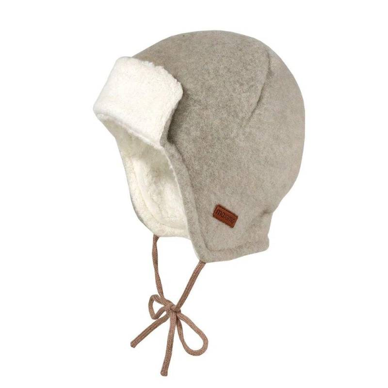 Maximo - Baby- Mütze/ Parkacap Wollfleece Gr.43