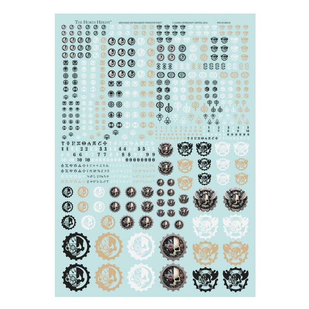 Mechanicum Taghmata Abziehbilderbogen