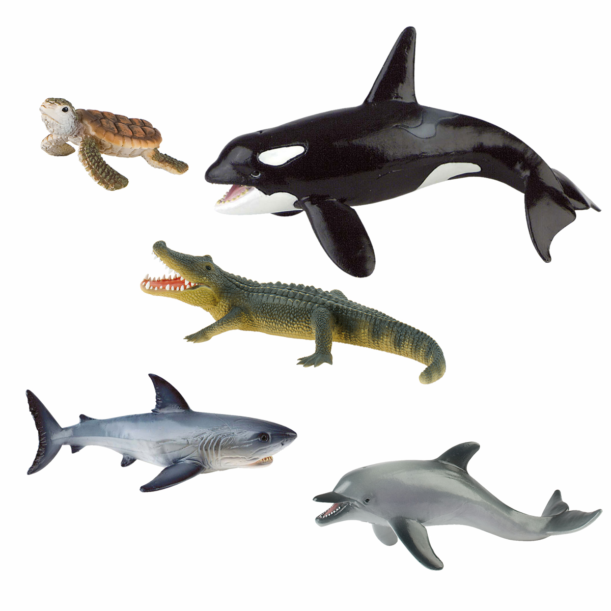 Meerestiere Spielfiguren 5er Set
