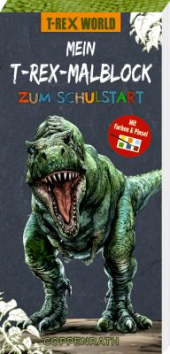 Mein T-Rex-Malblock zum Schulstart mit Farbe & Pinsel (T-Rex World)