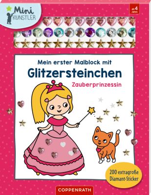 Mein erster Malblock mit Glitzersteinchen Zauberprinzessin (Mini-Künstler)