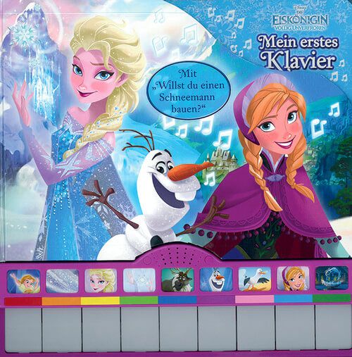 Mein erstes Klavier - Die Eiskönigin - Pappbilderbuch zum Film mit Klaviertastatur und Konzertflügel