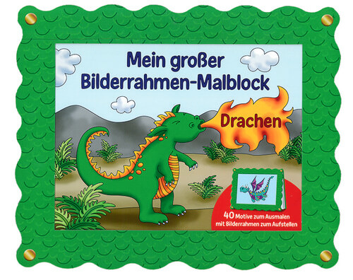 Mein großer Bilderrahmen-Malblock - Drachen