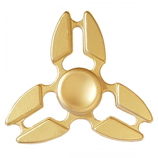 Metall FIdget Spinner "Tri Star" Gold