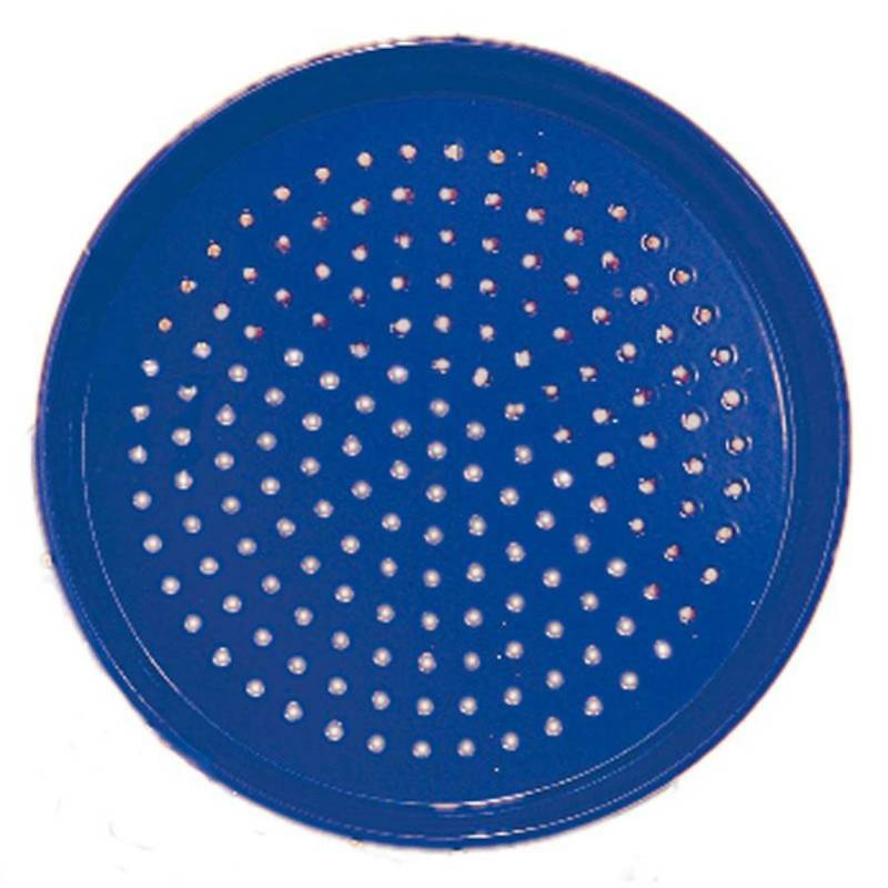 Metall Sandsieb blau 17 cm Metall Sandsieb blau 17 cm