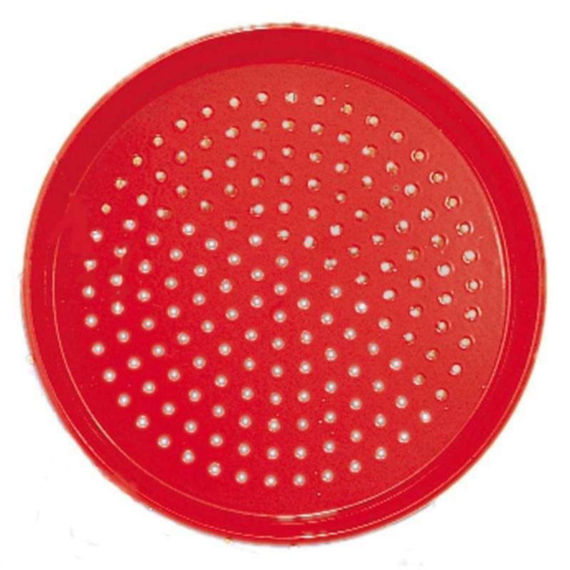 Metall Sandsieb rot 17 cm