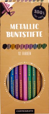 Metallic-Buntstifte: 10 Farben - 100% selbst gemacht