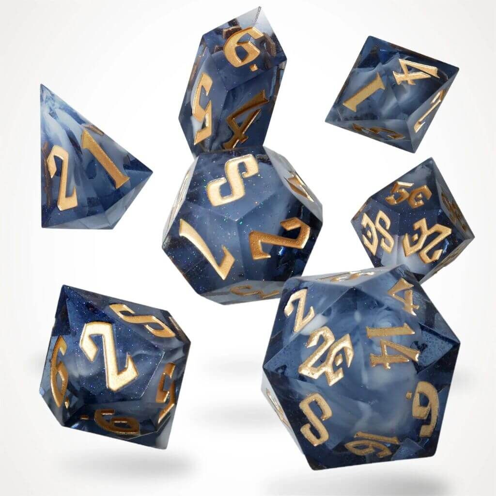Midnight Tide Resin RPG Dice Set