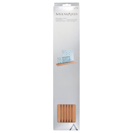 Milward Linealhalter 50x10 cm - 5 Rillen - Holz von Milward
