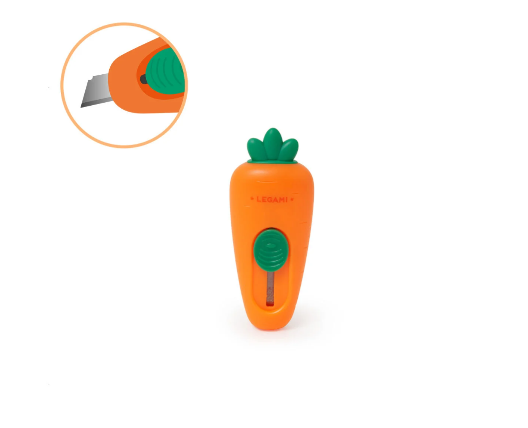 Mini-Cuttermesser - Carrate Cutter Möhre Radierer, Anspitzer + Co.