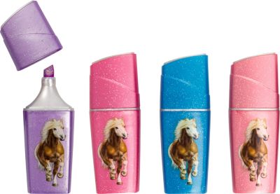 Mini Glitzer-Marker - Pferdefreunde