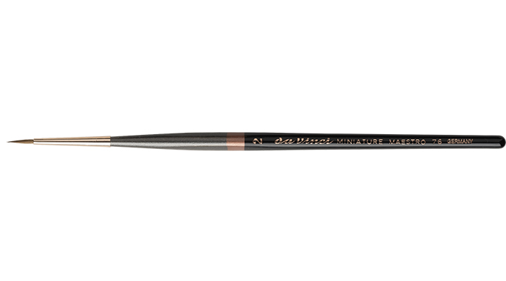 Miniature Maestro Kolinsky Rotmarder short & pointed 2 Da Vinci Pinsel S 76