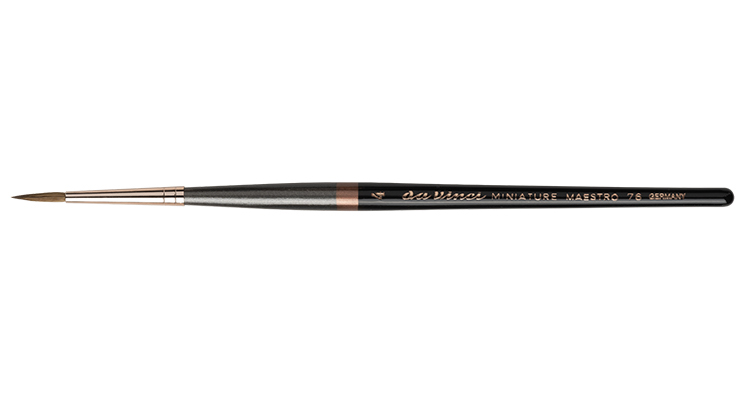 Miniature Maestro Kolinsky Rotmarder short & pointed 4 Da Vinci Pinsel S 76 Miniature Maestro Kolinsky Rotmarder short & pointed 4 Da Vinci Pinsel S 76