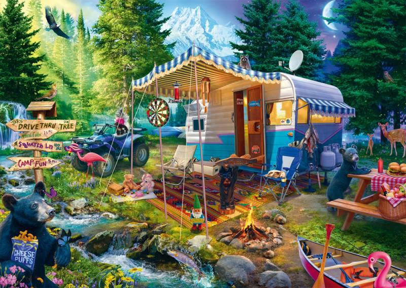 Mit dem Caravan in den Bergen