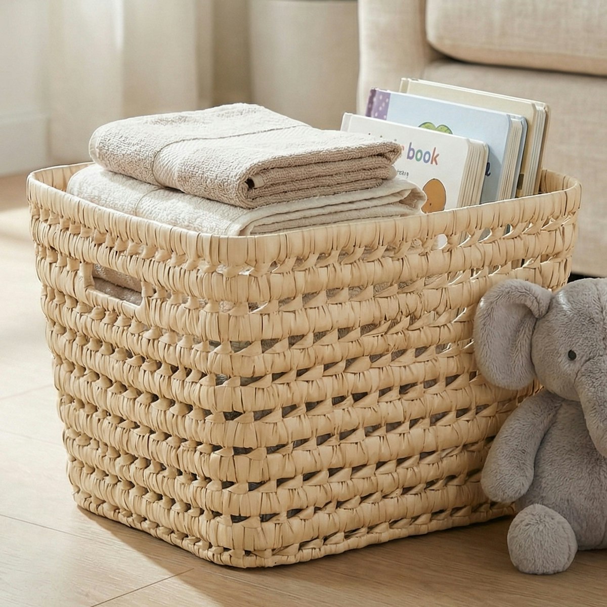 Mittlerer Aufbewahrungskorb quadratisch 37x30 x19 cm