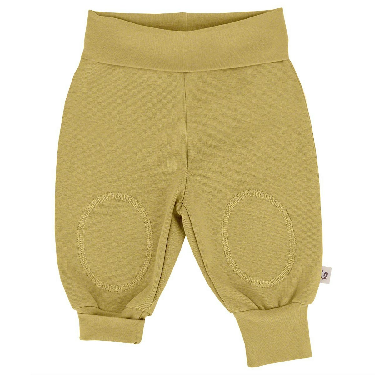 Mitwachsende Hose mit breiten Bündchen – Senf 104