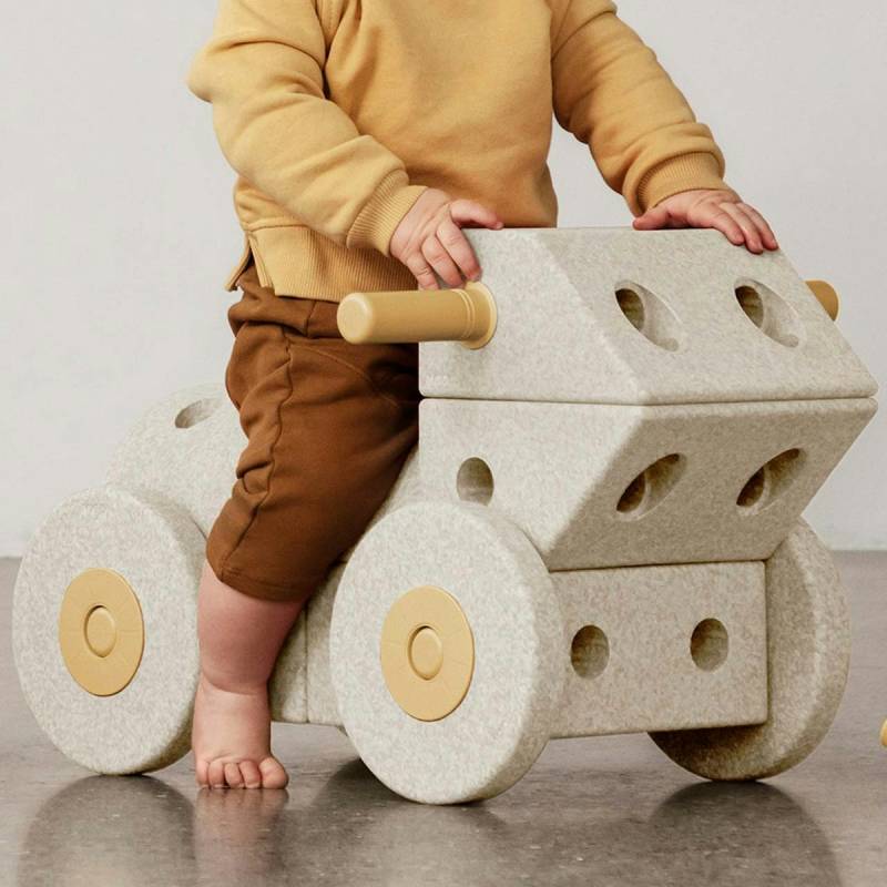 Modu Bauspielzeug Set 33 Teile 0-6 Jahre gelb Modu Bauspielzeug Set 33 Teile 0-6 Jahre gelb
