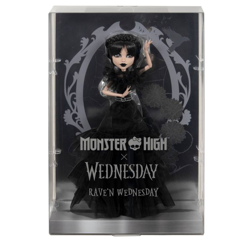 Monster High Wednesday: Wednesday Rave'n Dress Collectible Doll