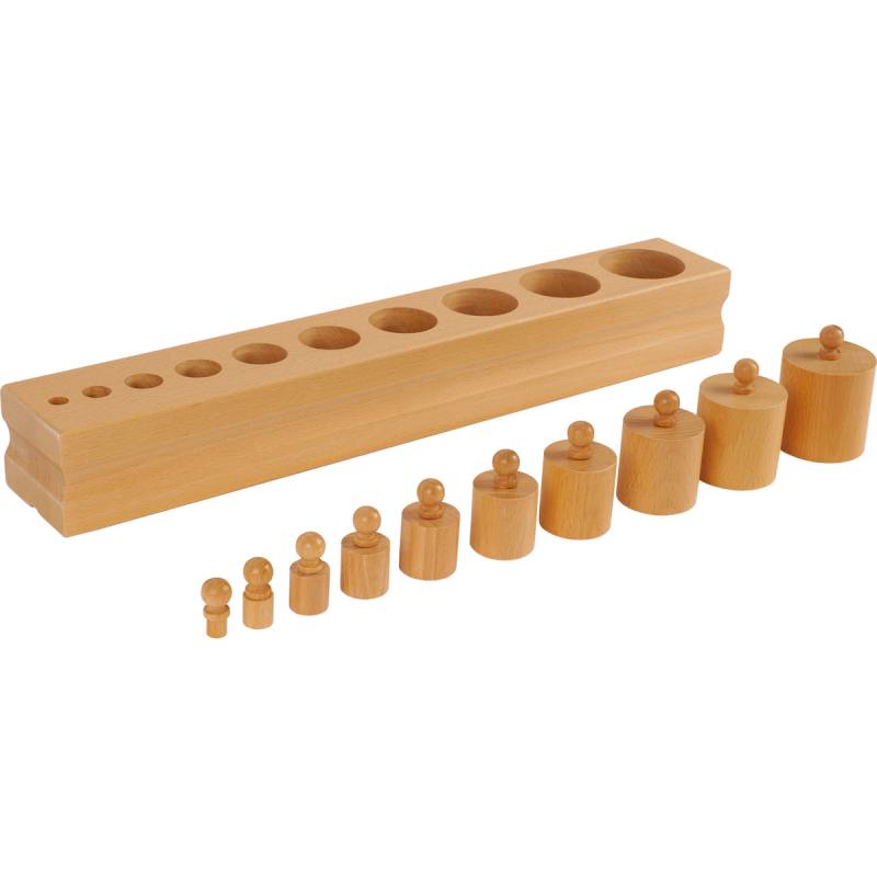 Montessori Block mit Zylindern Set 1 Montessori Block mit Zylindern Set 1