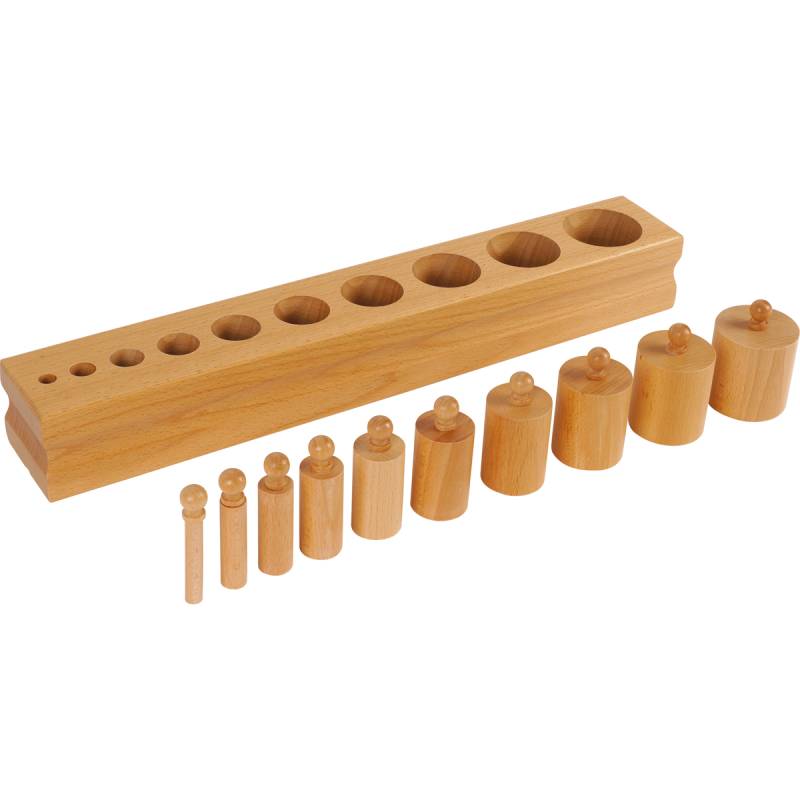 Montessori Block mit Zylindern Set 2 Montessori Block mit Zylindern Set 2
