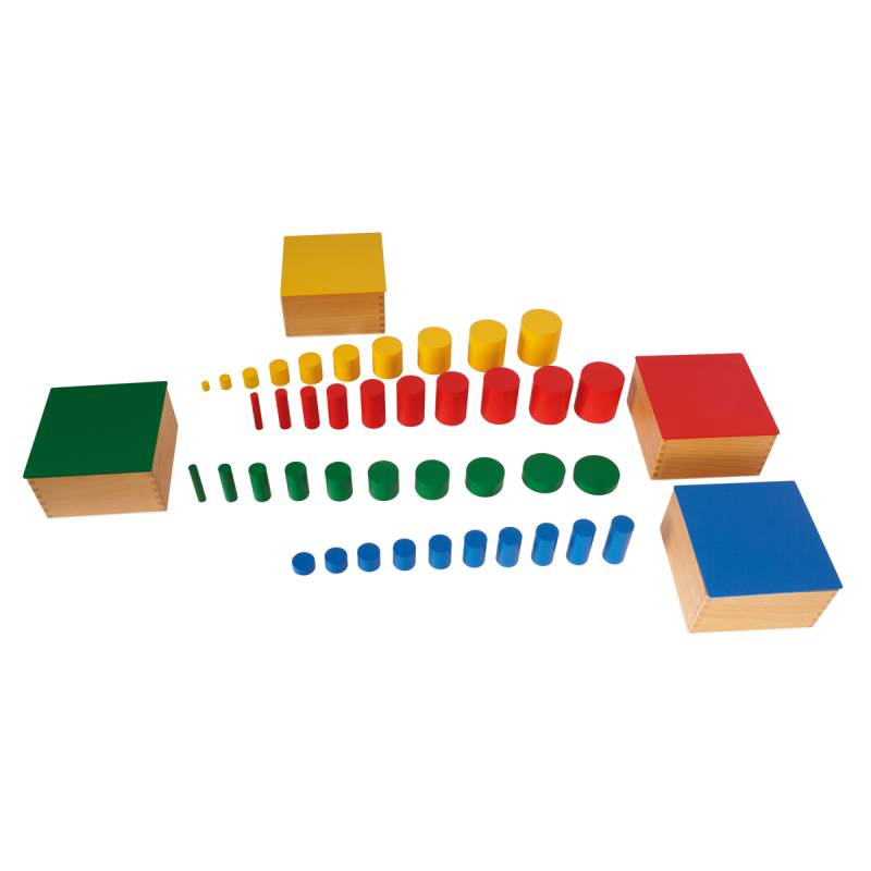 Montessori Farbige Zylinder Montessori Farbige Zylinder