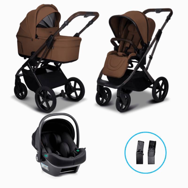 Moon CIAO Fold 3in1 Set Cognac inkl. Babyschale LOLA Moon CIAO Fold 3in1 Set Cognac inkl. Babyschale LOLA