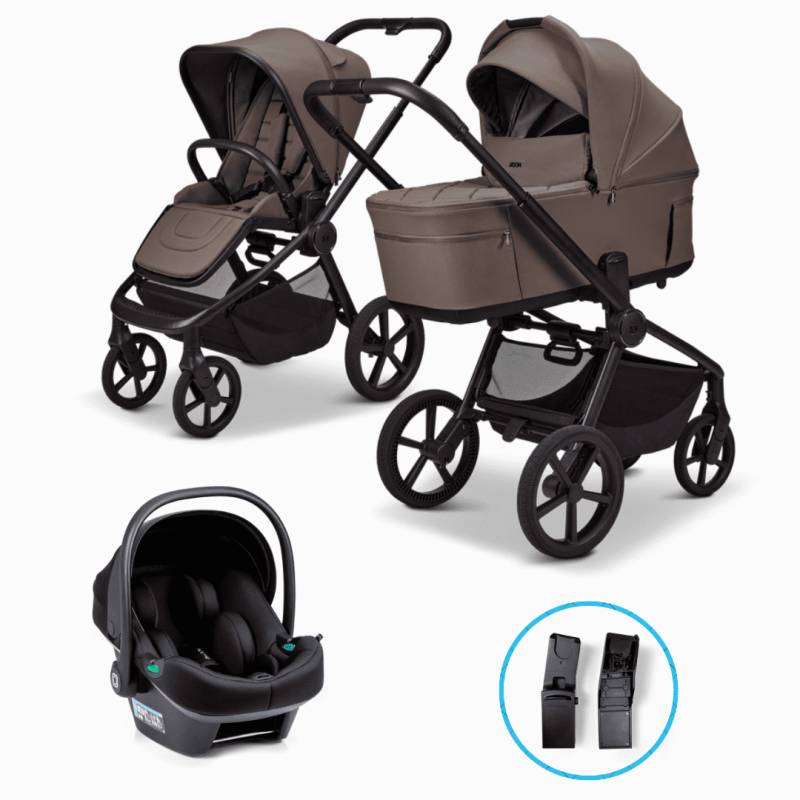 Moon RESEA Fold 3in1 Set Greige inkl. Babyschale LOLA Moon RESEA Fold 3in1 Set Greige inkl. Babyschale LOLA