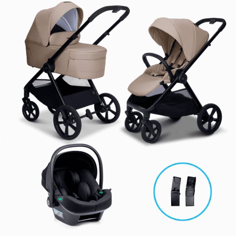 Moon STYLO 6in1 Kombikinderwagen-Set Sand inkl. Babyschale LOLA,Wickelrucksack, Regenverdeck und Adaptern Moon STYLO 6in1 Kombikinderwagen-Set Sand inkl. Babyschale LOLA,Wickelrucksack, Regenverdeck und Adaptern
