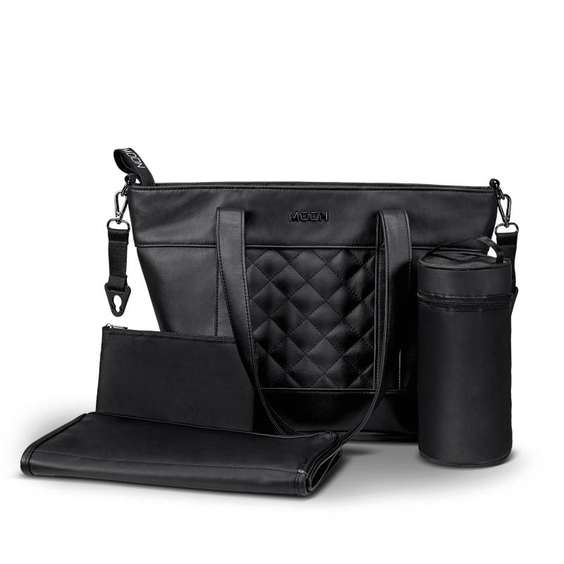Moon V-Shape Bag Black Leather - Wickeltasche Moon V-Shape Bag Black Leather - Wickeltasche